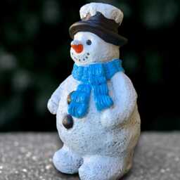 Large Snowman Statue Christmas Sculpture Outdoor Winter Decoration Handmade Front Door Ornament Snowman Lover Gift - thumbnail 2