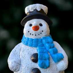 Large Snowman Statue Christmas Sculpture Outdoor Winter Decoration Handmade Front Door Ornament Snowman Lover Gift - thumbnail 3