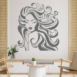 Hair Salon Vinyl Wall Decal Beauty Decor T112 - thumbnail 2