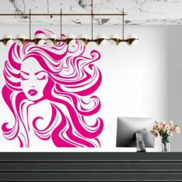 Hair Salon Vinyl Wall Decal Beauty Decor T112 - thumbnail 3