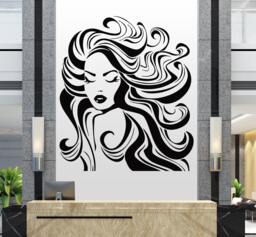 Hair Salon Vinyl Wall Decal Beauty Decor T112 - thumbnail 1