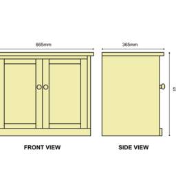 Handmade Shoe Bench Cupboard Adjustable Shelves, Hallway Cabinet - thumbnail 4