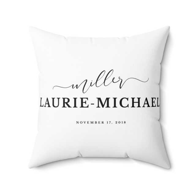 Personalized Faux Suede Pillow Case Custom Name Photo - image 1