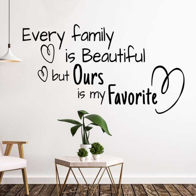 Family Love Quote Wall Decal - Removable Vinyl Lettering - image 1