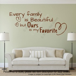 Family Love Quote Wall Decal - Removable Vinyl Lettering - thumbnail 2