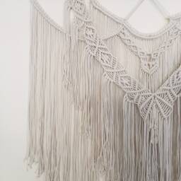 Macrame Wall Hanging Made By Hanmademacrame - Boho Decor Fibre Art Tapestry - thumbnail 2