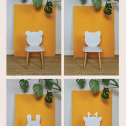 Activity Table For Toddler, Montessori Chair Set Kids, Wooden Round Table, Animal Chairs, White Nursery Furniture, Kids Furniture - thumbnail 2