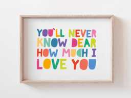 Landscape Colourful Rainbow Print, You Are My Sunshine Toddler Bedroom, Girls Bedroom Decor, Nursery Prints, Wall Art - thumbnail 1