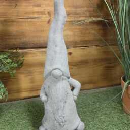 Stone Garden Detailed Thinking Gonk Pixie Fairy Bear Hat Statue Ornament - thumbnail 3