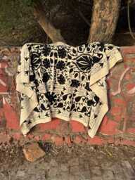 Colorful Suzani Bedspread - Hand Embroidered Quilt Ethnic Textile Bedding