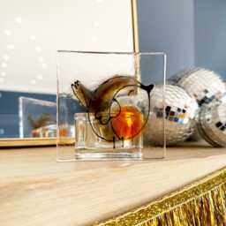 Robin Glass Candle Holder - thumbnail 1