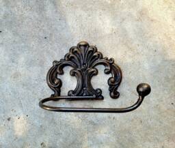 Toilet Paper Holder Tissue Bathroom Hardware Tuscan Decor Tp Hanger Wrought Iron Euro Style Bath Fixture