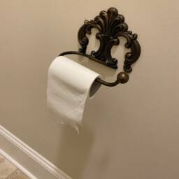 Toilet Paper Holder Tissue Bathroom Hardware Tuscan Decor Tp Hanger Wrought Iron Euro Style Bath Fixture - thumbnail 3