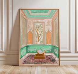 Islamic Poster, Muslim Wall Art, Architecture Print, Middle Eastern Decor, Mosque Art Prints, Culture Gift - thumbnail 1