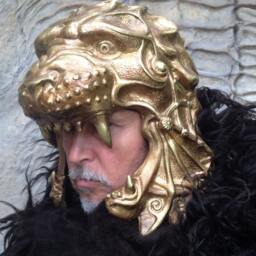Golden Lion Gladiator Mask Ancient Roman Armor, Masquerade Mask - thumbnail 3