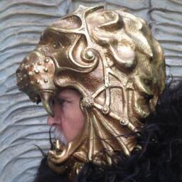 Golden Lion Gladiator Mask Ancient Roman Armor, Masquerade Mask - thumbnail 4