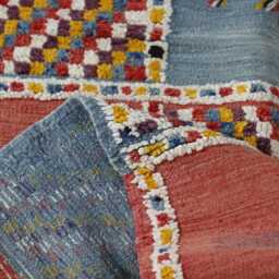 Vintage Flatweave Wool Moroccan Rug Handmade Berber Carpet - 6, 2x3, 6 Ft - thumbnail 4
