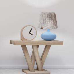 Woolen Lampshade, Scandinavian Style, Handmade, Knitted Lampshade , Interesting Unique Home Decoration, Ceiling Or Table Lamp - thumbnail 3