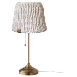 Woolen Lampshade, Scandinavian Style, Handmade, Knitted Lampshade , Interesting Unique Home Decoration, Ceiling Or Table Lamp - thumbnail 2