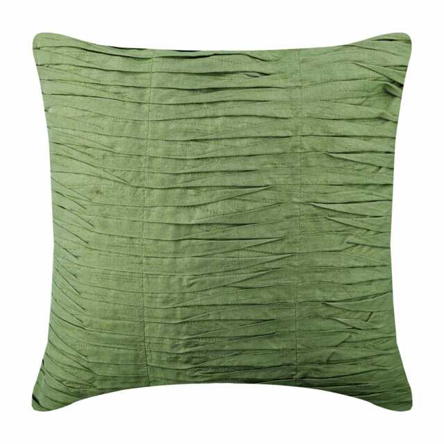 "Art Silk Green Throw Pillow Cover 16""x16" - image 1