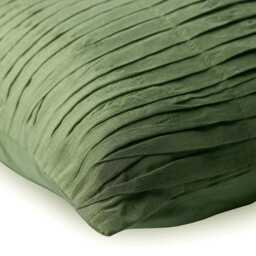 "Art Silk Green Throw Pillow Cover 16""x16" - thumbnail 2