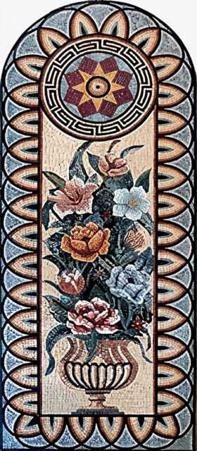 Arched Mosaic Mandala Pattern