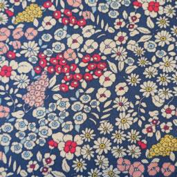 Blue Floral Lampshade Ditsy Flower Pattern Blues Reds Handmade Cotton Fabric Drum Lamp Shade Table Floor Or Ceiling Pendant Various Sizes - thumbnail 4