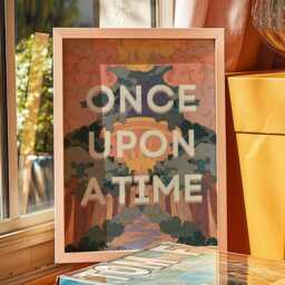 Whimsical Once Upon A Time Typographic Fantasy Art Print - A3 & A4 Size - thumbnail 3