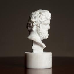 Bust Of Olympian God Zeus Carved Greek Marble Statue Figurine Artist Sculpture - thumbnail 4