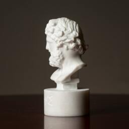 Bust Of Olympian God Zeus Carved Greek Marble Statue Figurine Artist Sculpture - thumbnail 2