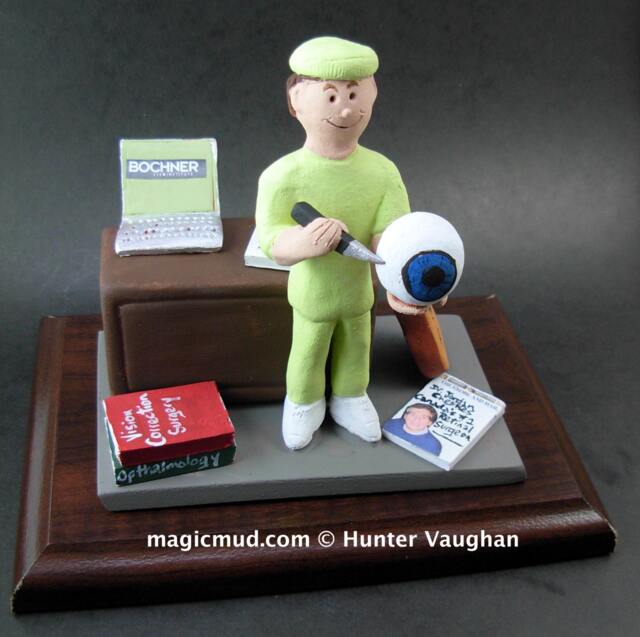 Ophthalmic Surgeon Figurine, Eye Doctor's Gift, Doctor Graduation Gift, Ophthalmic Surgeon Optometrist's Graduation Gift - image 1