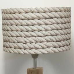 Rope-Patterned Lampshade/Pendant Light - Imitation Nautical Rope Ideal Christmas/Birthday Gift Idea Decoration - thumbnail 2