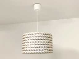 Rope-Patterned Lampshade/Pendant Light - Imitation Nautical Rope Ideal Christmas/Birthday Gift Idea Decoration - thumbnail 1