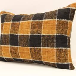 Throw Lumbar Kilim Pillow 14x20 in - 35x50 cm Boho Pillowcover Kilim Cushion Cover Tribal Pillow 4Bef-501 - thumbnail 3