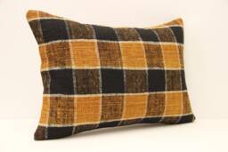 Throw Lumbar Kilim Pillow 14x20 in - 35x50 cm Boho Pillowcover Kilim Cushion Cover Tribal Pillow 4Bef-501 - thumbnail 1