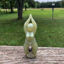 Green Tara Goddess Statue - Statue, Figurine, Protection, Creation, Compassion, Story Goddess, Priestess - thumbnail 2