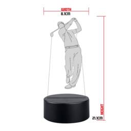 Personalised Golf Night Light Engraved Led Sports Light - thumbnail 2