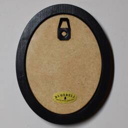 Halloween Black Oval Wooden Framed Picture, 3 X 4 Gothic Print, Witchy Wall Hanging, Cooking Up A Spell - thumbnail 2