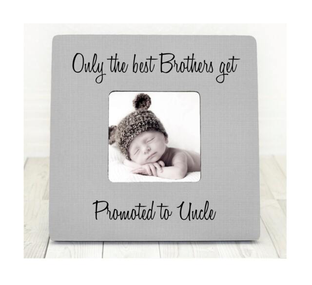 Personalized Uncle Picture Frame Brother Gift, Only The Best Brothers Get Promoted To Uncle - image 1