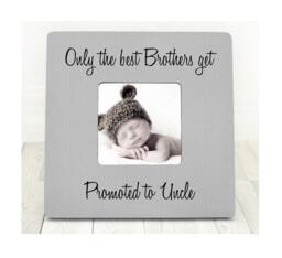 Personalized Uncle Picture Frame Brother Gift, Only The Best Brothers Get Promoted To Uncle - thumbnail 1