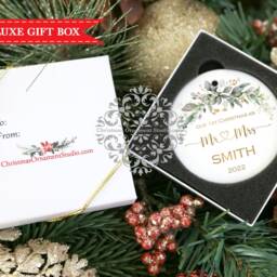Our First Christmas Ornament-Couple Ornament-Personalized Ornament Couple-Married Ornament-Mr & Mrs Ornaments-Christmas Gift - thumbnail 2