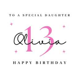 Daughter 13Th Birthday Candle Sticker Stickers Label 13 Labels - thumbnail 4