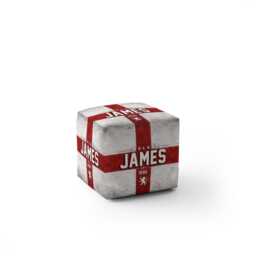Personalised Name Year England Flag Kids Pouffe Football T Shirt Number Supporter Decor St George Cross Sport Fan Bedroom Playroom Seat Rest - thumbnail 4