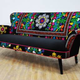 Suzani 3-Seater Sofa - Black Passion - thumbnail 3