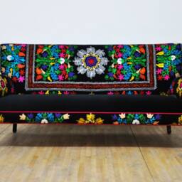 Suzani 3-Seater Sofa - Black Passion - thumbnail 2
