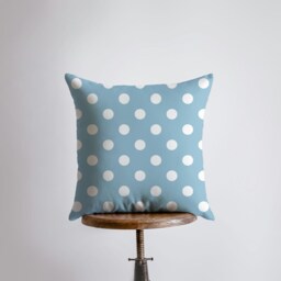Love Floral Blue Polkadots Pillow Cover - Gospel Home Decor Rustic Farm Throw Covers Farmhouse Pillows Room - thumbnail 2