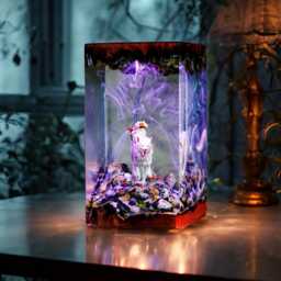 Princess Monon.o.ke Resin Lamp - Handmade Led Night Light Inspired By Forest Spirit - Fantasy Anime Ghibli Decor Style Gift - thumbnail 4