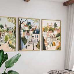 Set Of 3 Highgate Posters, London Travel Prints, Wall Art Set, UK City Poster Decor, Scenic Print For Home Or Gift - thumbnail 3