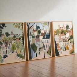 Set Of 3 Highgate Posters, London Travel Prints, Wall Art Set, UK City Poster Decor, Scenic Print For Home Or Gift - thumbnail 2