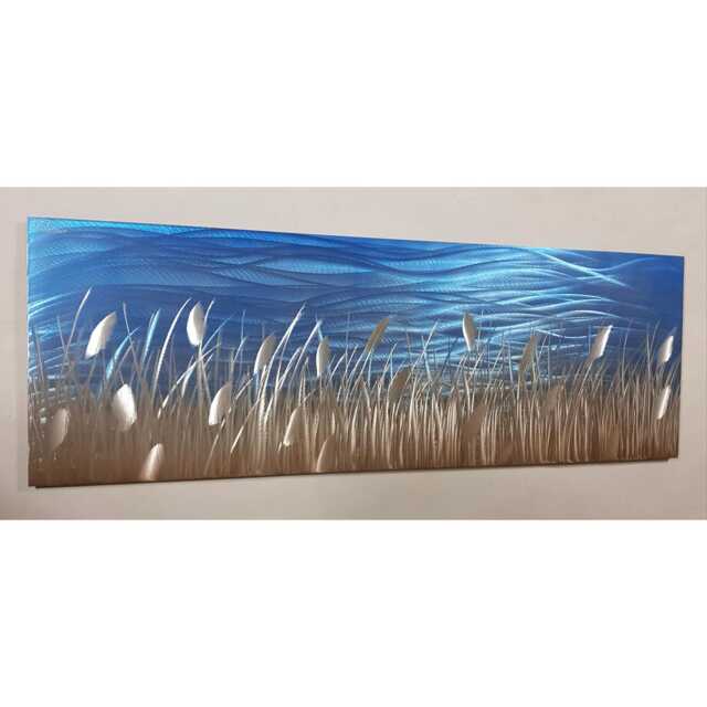 Blue Lake Metal Wall Art, Indoor/Outdoor - image 1